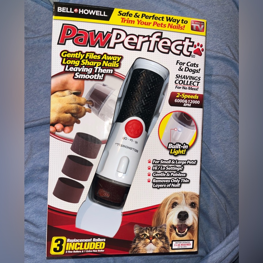 *BRAND NEW/ UNUSED 🆕* PawPerfect Pet Nail Grooming Device w| automatic light